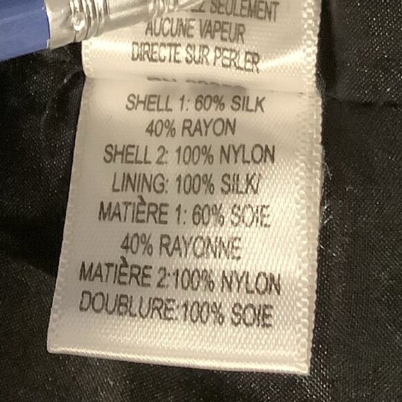 VERA WANG LAVENDER LABEL SILK TULLE SHEER BEADING DRESS - Picture 10 of 10